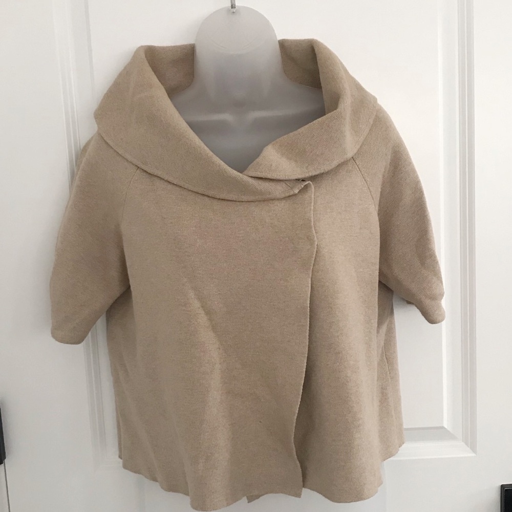 Valette Side Snap Jacket Cardigan in Cream